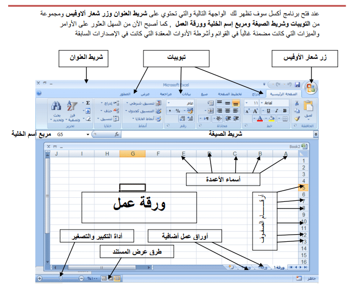 اكسل مايكروسفت تعرف على